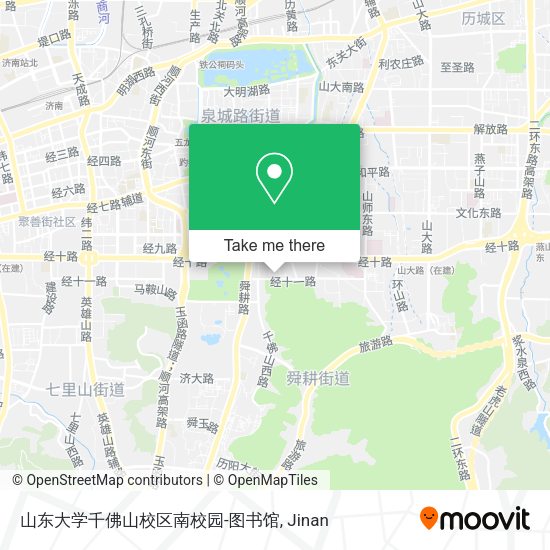 山东大学千佛山校区南校园-图书馆 map