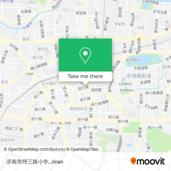 济南市纬三路小学 map