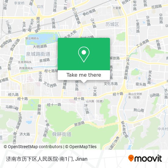 济南市历下区人民医院-南1门 map