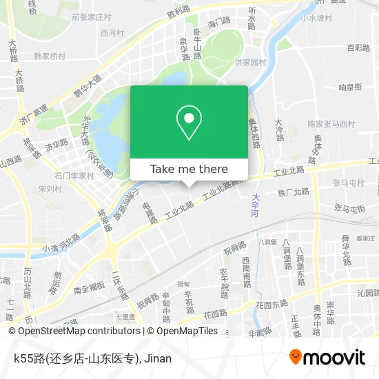 k55路(还乡店-山东医专) map
