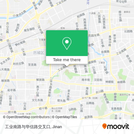 工业南路与华信路交叉口 map