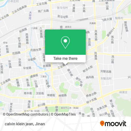 calvin klein jean map