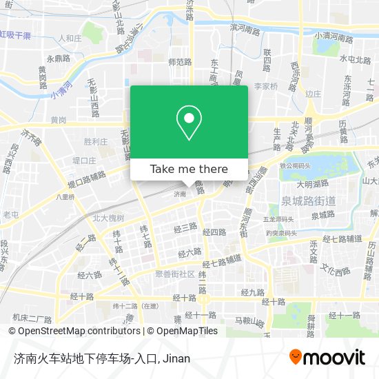 济南火车站地下停车场-入口 map