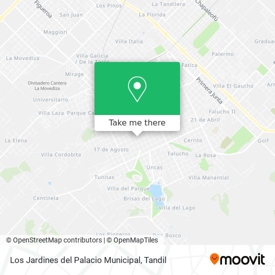Los Jardines del Palacio Municipal map