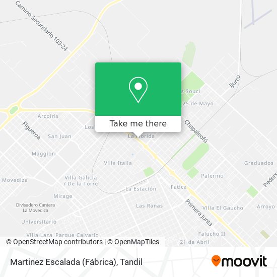 Martinez Escalada (Fábrica) map