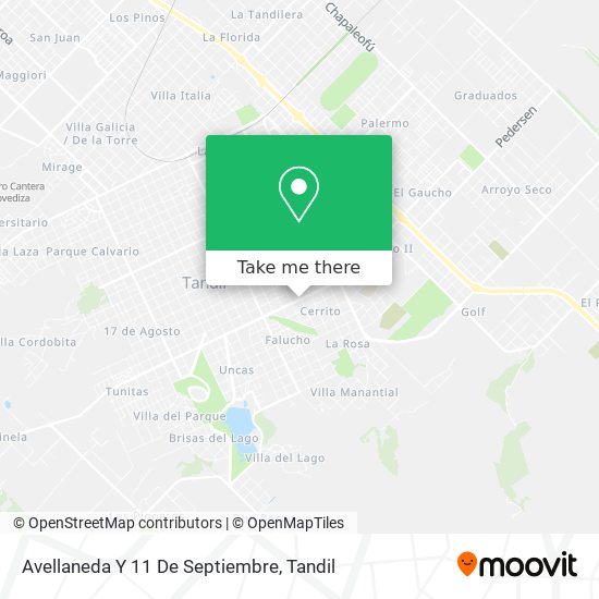 Avellaneda Y 11 De Septiembre map