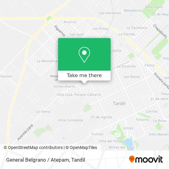 Mapa de General Belgrano / Atepam