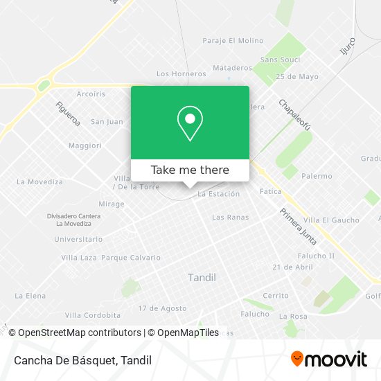 Mapa de Cancha De Básquet