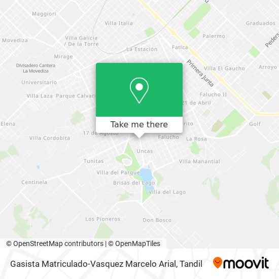 Gasista Matriculado-Vasquez Marcelo Arial map