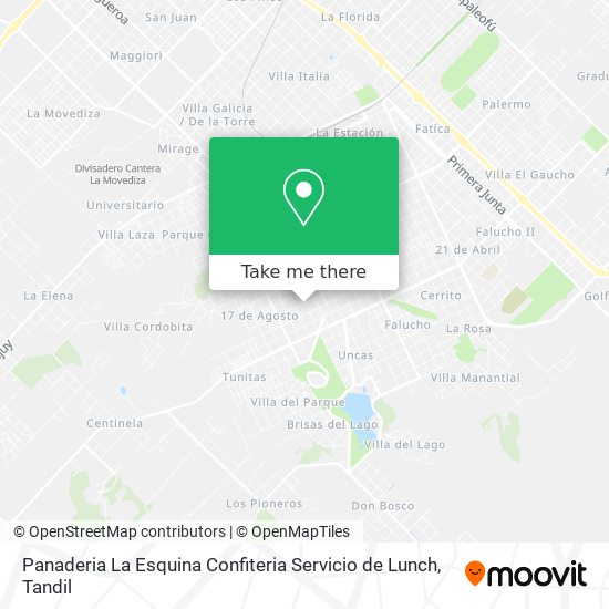 Panaderia La Esquina Confiteria Servicio de Lunch map