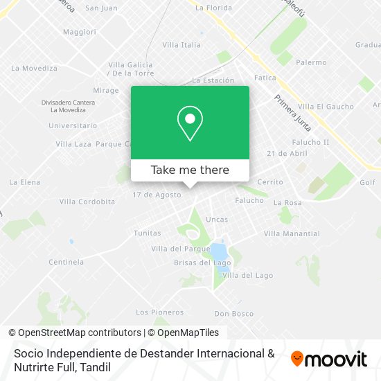 Socio Independiente de Destander Internacional & Nutrirte Full map