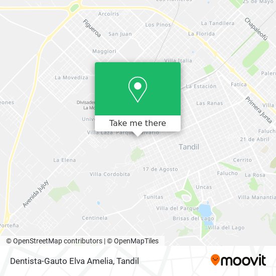 Mapa de Dentista-Gauto Elva Amelia