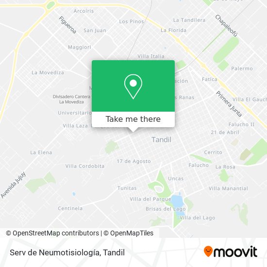 Serv de Neumotisiología map
