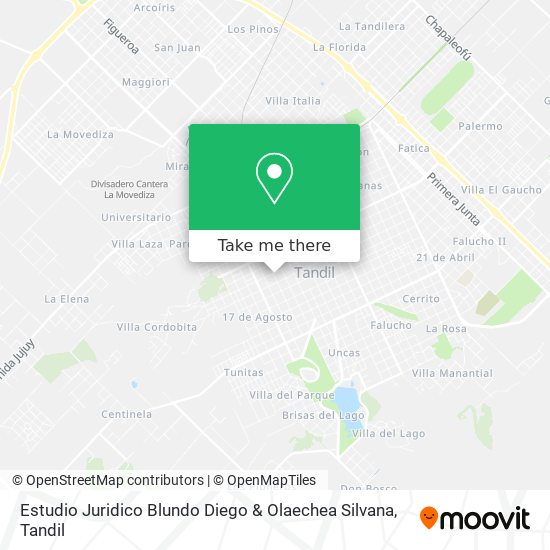 Estudio Juridico Blundo Diego & Olaechea Silvana map