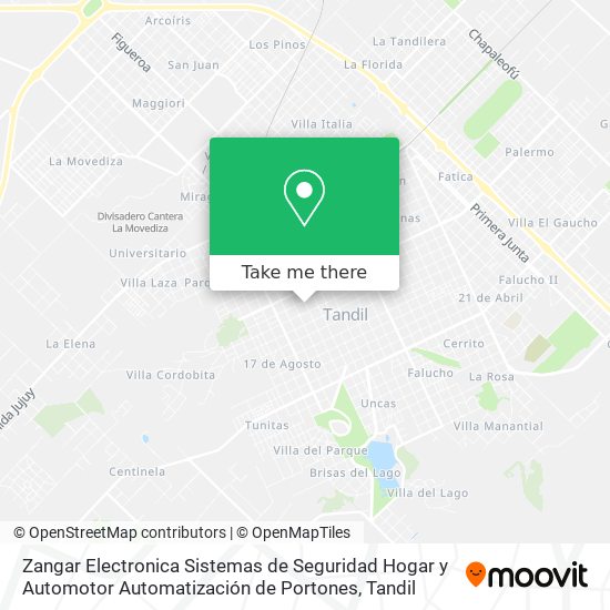 Zangar Electronica Sistemas de Seguridad Hogar y Automotor Automatización de Portones map