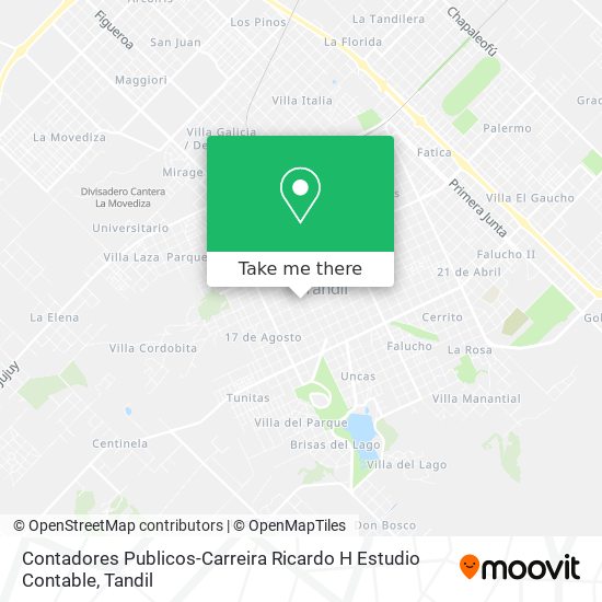 Contadores Publicos-Carreira Ricardo H Estudio Contable map