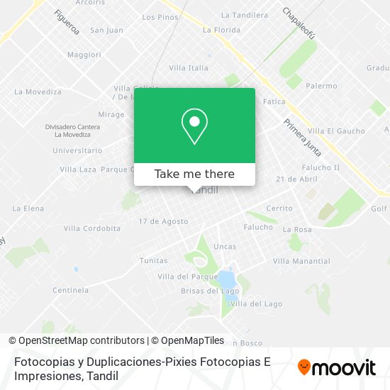 Mapa de Fotocopias y Duplicaciones-Pixies Fotocopias E Impresiones