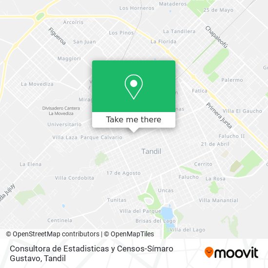 Consultora de Estadisticas y Censos-Símaro Gustavo map