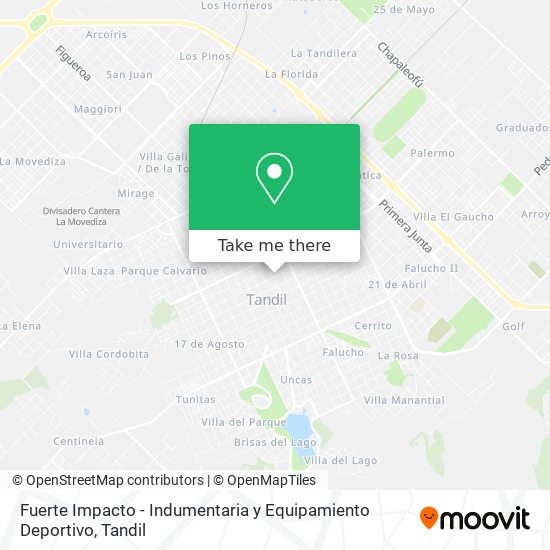 Mapa de Fuerte Impacto - Indumentaria y Equipamiento Deportivo