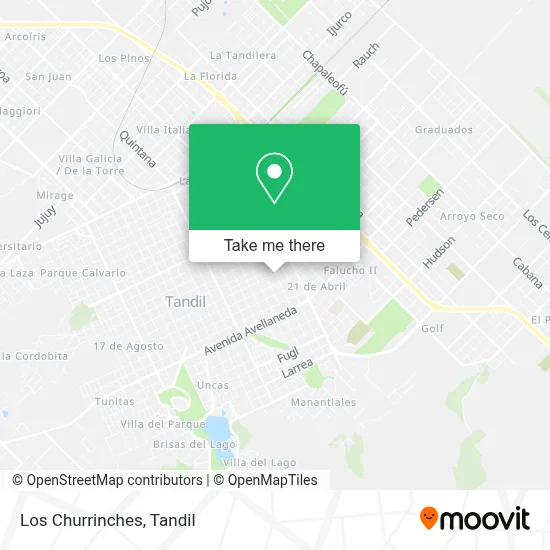 Los Churrinches map