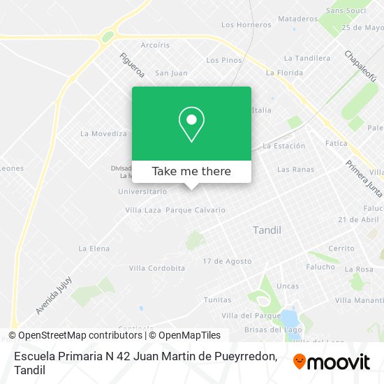 Escuela Primaria N 42 Juan Martin de Pueyrredon map