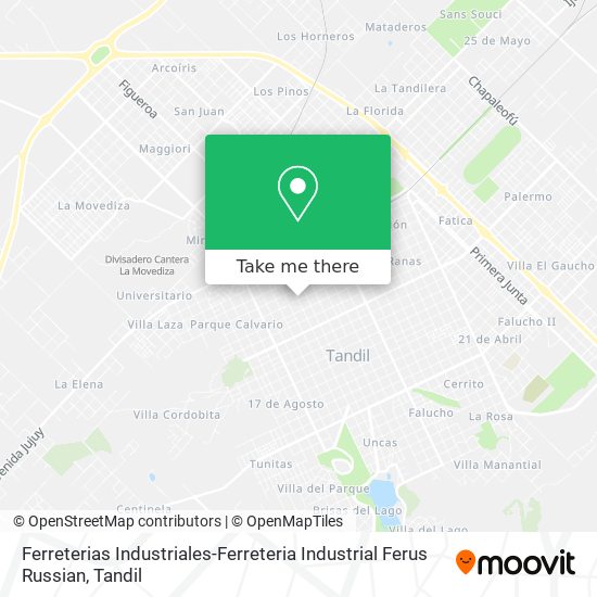 Ferreterias Industriales-Ferreteria Industrial Ferus Russian map