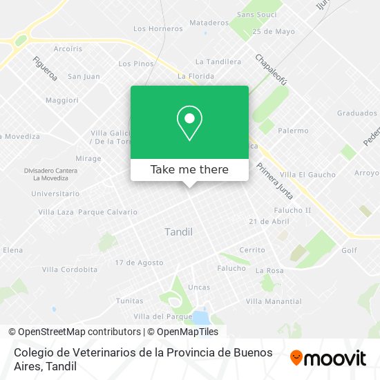 Colegio de Veterinarios de la Provincia de Buenos Aires map