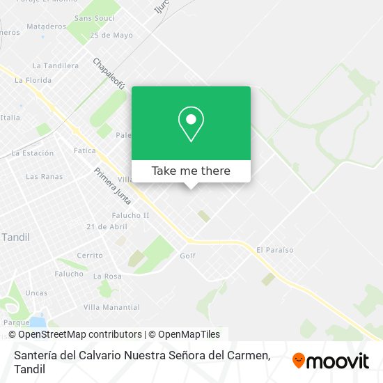 Santería del Calvario Nuestra Señora del Carmen map