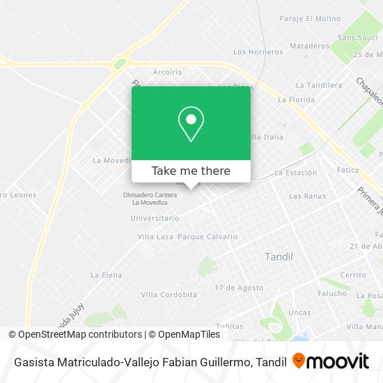 Gasista Matriculado-Vallejo Fabian Guillermo map