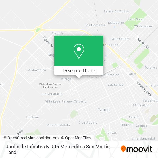 Jardin de Infantes N 906 Merceditas San Martin map
