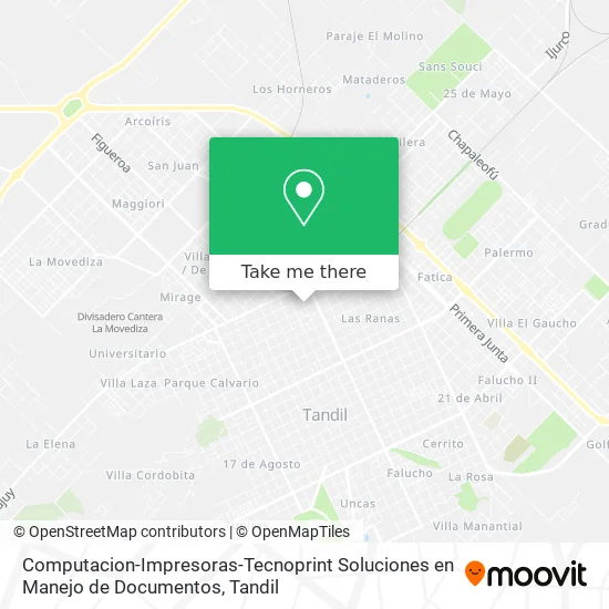 Mapa de Computacion-Impresoras-Tecnoprint Soluciones en Manejo de Documentos