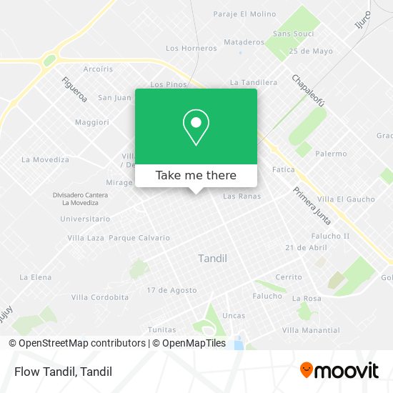 Flow Tandil map