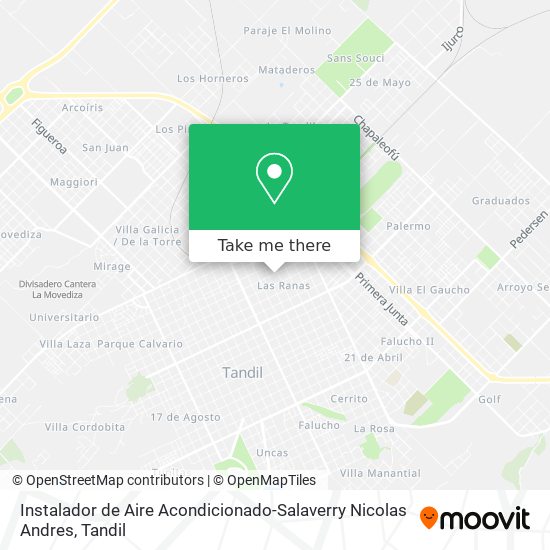 Instalador de Aire Acondicionado-Salaverry Nicolas Andres map