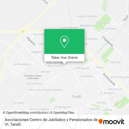 Asociaciones-Centro de Jubilados y Pensionados de VI map