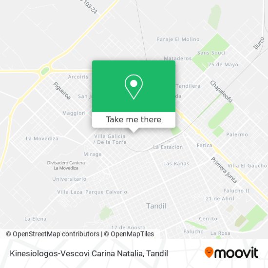 Kinesiologos-Vescovi Carina Natalia map