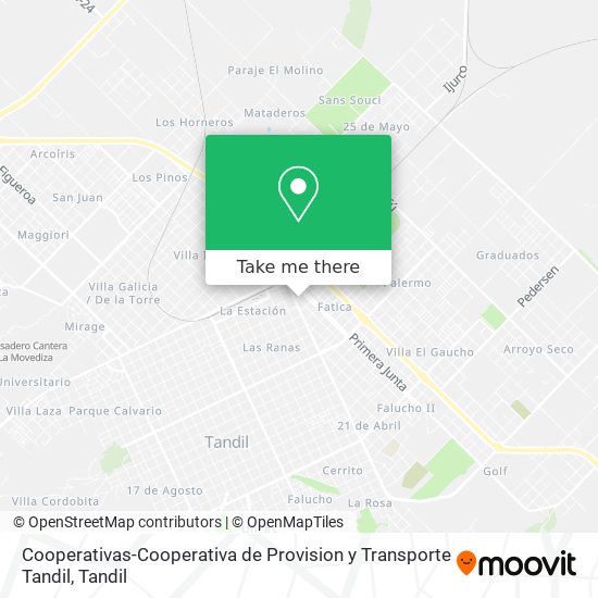 Mapa de Cooperativas-Cooperativa de Provision y Transporte Tandil