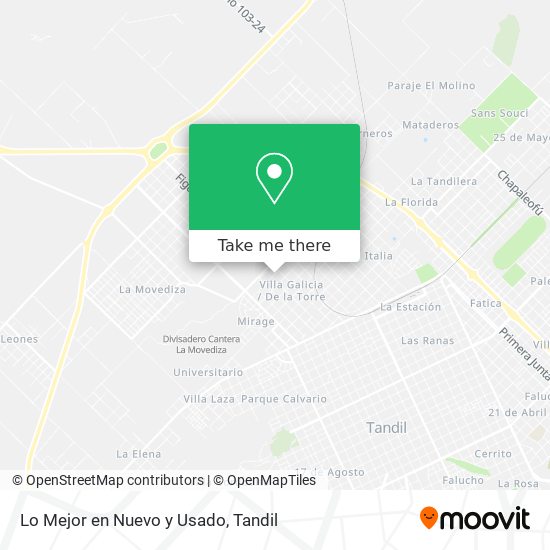 Lo Mejor en Nuevo y Usado map