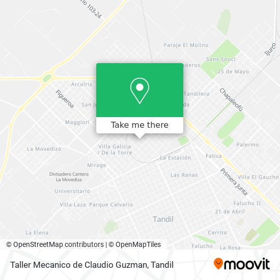 Taller Mecanico de Claudio Guzman map