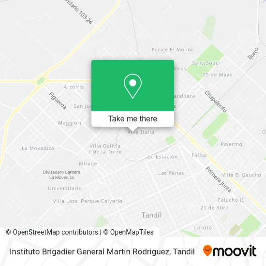 Instituto Brigadier General Martin Rodriguez map