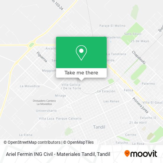 Mapa de Ariel Fermin ING Civil - Materiales Tandil