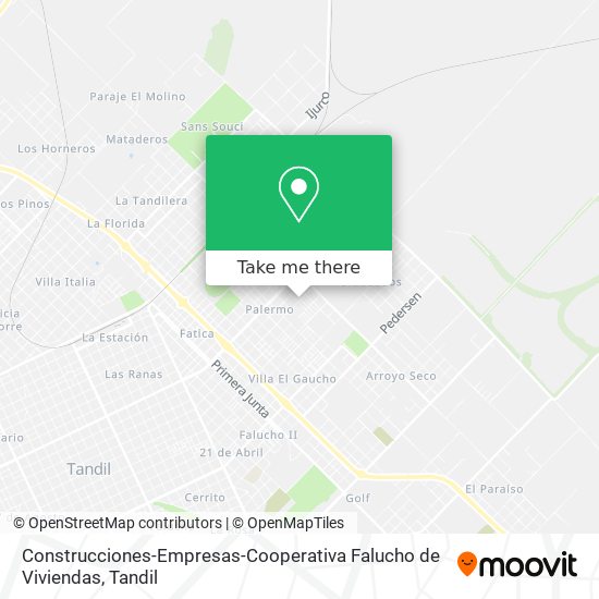Construcciones-Empresas-Cooperativa Falucho de Viviendas map