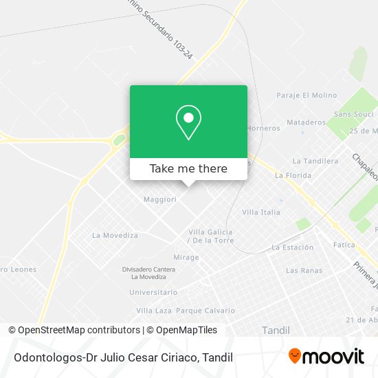 Odontologos-Dr Julio Cesar Ciriaco map