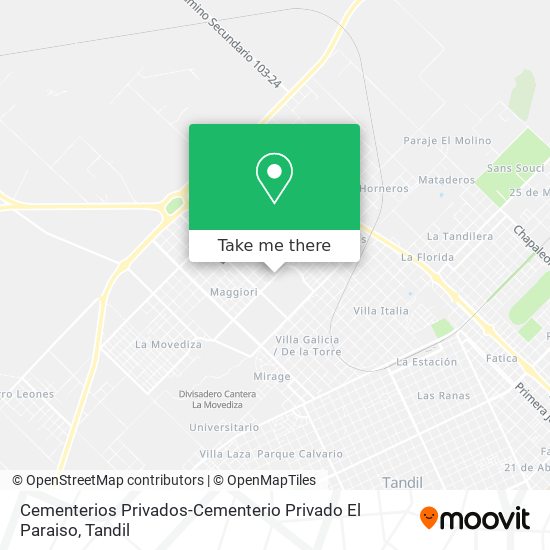 Cementerios Privados-Cementerio Privado El Paraiso map