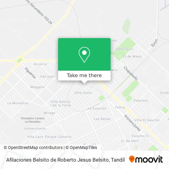 Mapa de Afilaciones Belsito de Roberto Jesus Belsito