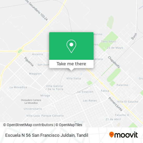 Escuela N 56 San Francisco Juldaín map