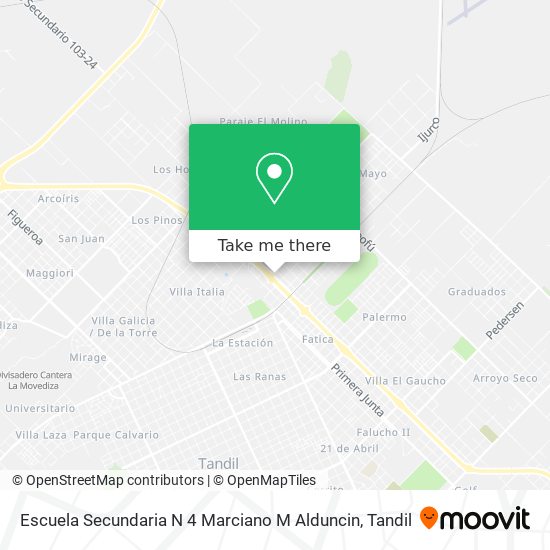 Escuela Secundaria N 4 Marciano M Alduncin map