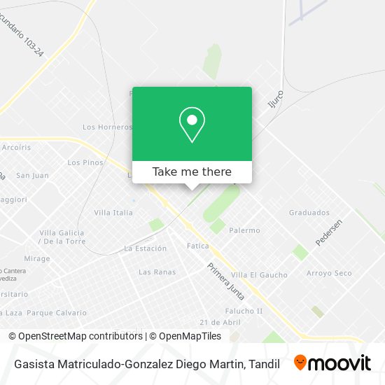 Gasista Matriculado-Gonzalez Diego Martin map
