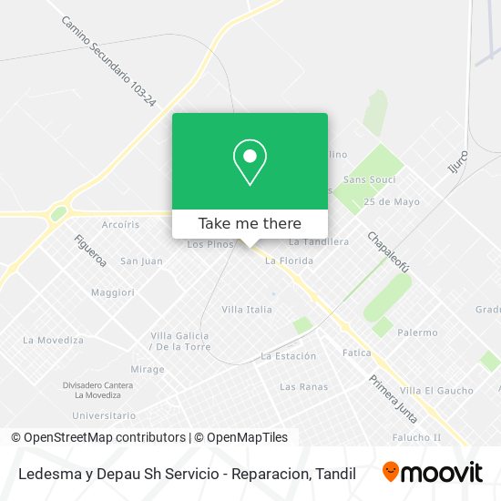 Ledesma y Depau Sh Servicio - Reparacion map