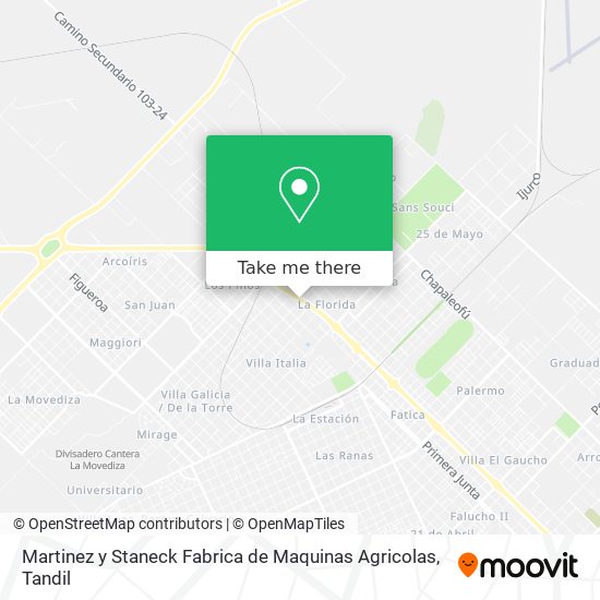 Martinez y Staneck Fabrica de Maquinas Agricolas map