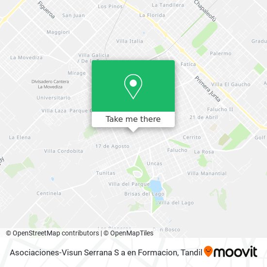 Asociaciones-Visun Serrana S a en Formacion map